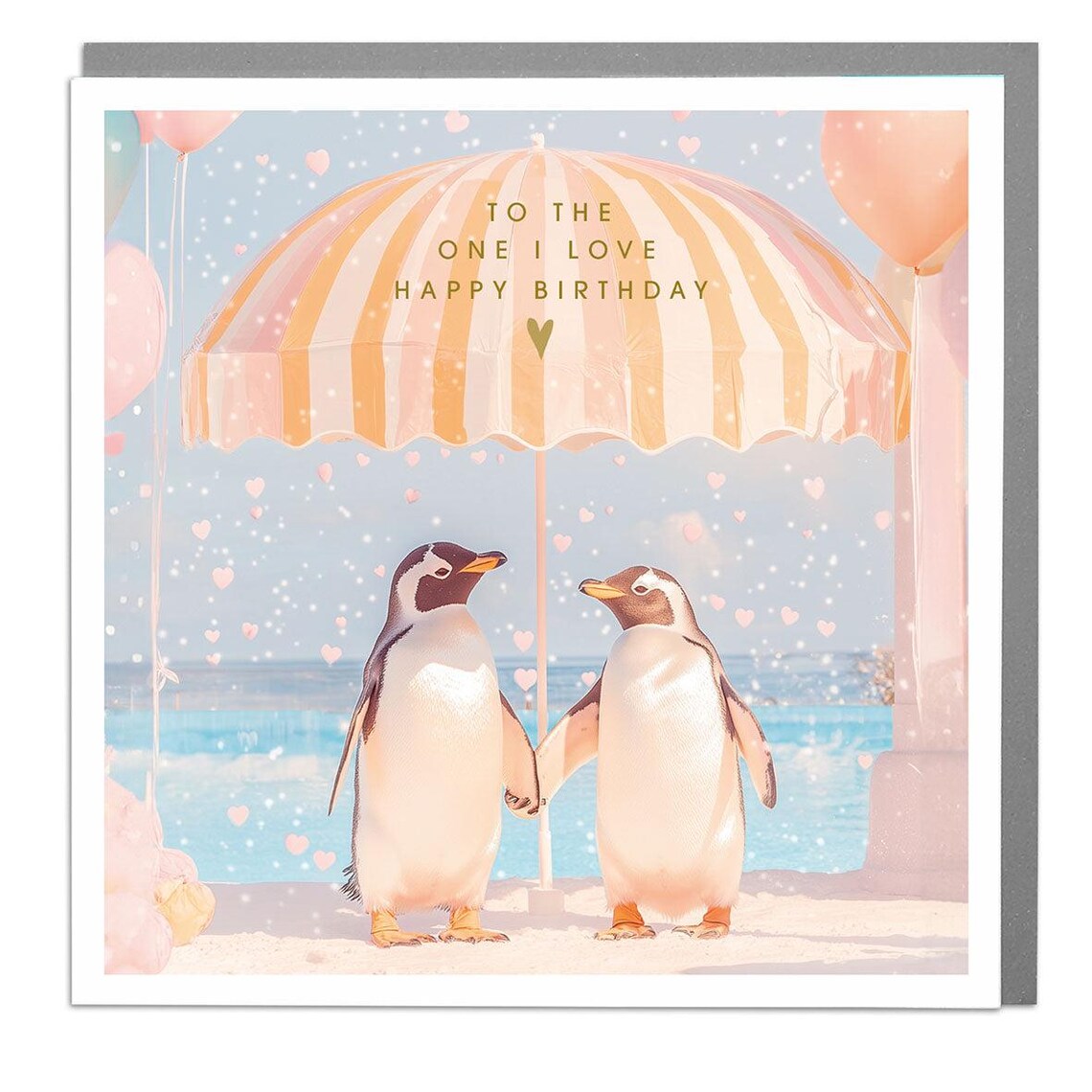 Penguins One I Love Birthday Card, Lola Design