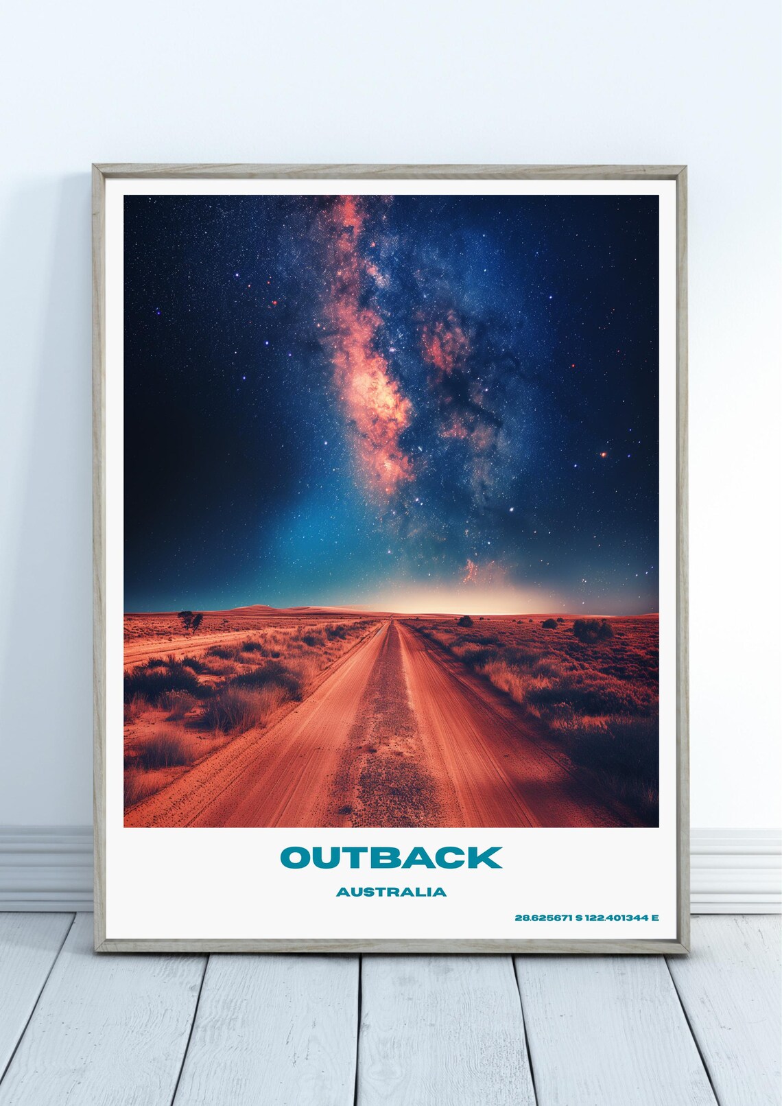Outback Travel Poster, Australia Home Decor
