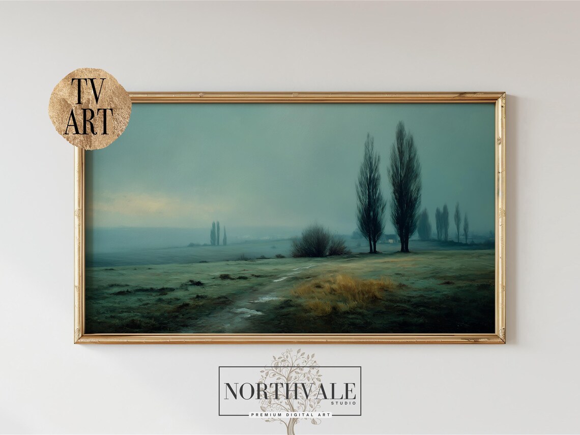Moody Tonalism Landscape, Wall Art Print