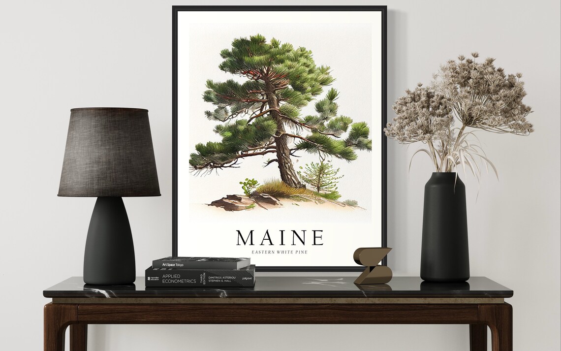 Maine State Tree, Eastern White Pine Art Print - Image 3