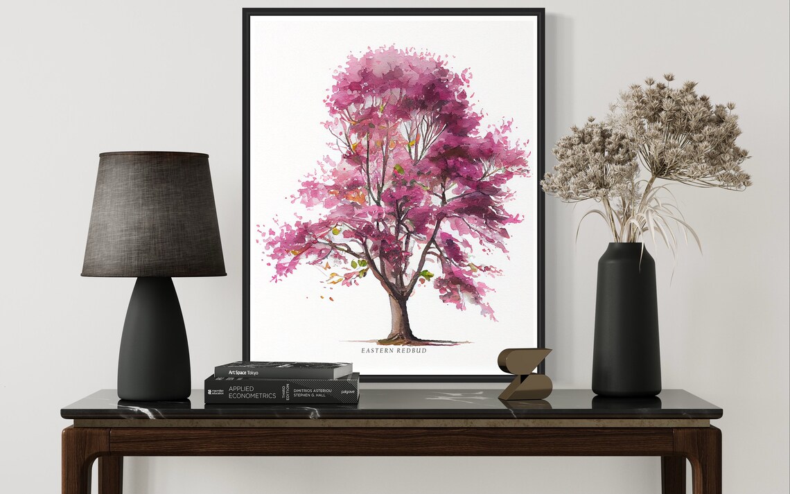 Eastern Redbud Tree Art Print, Botanical Wall Decor - Image 3