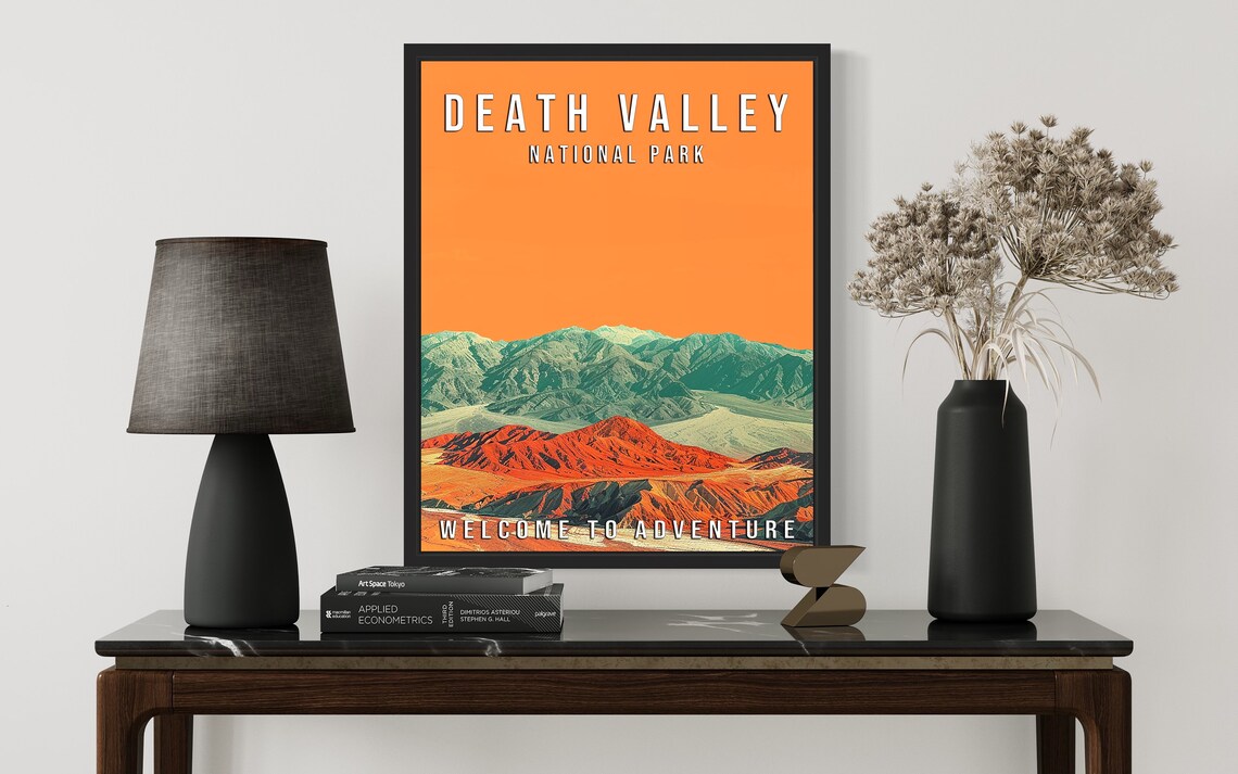 Death Valley National Park California Desert Mountains Sunset Poster - Image 3