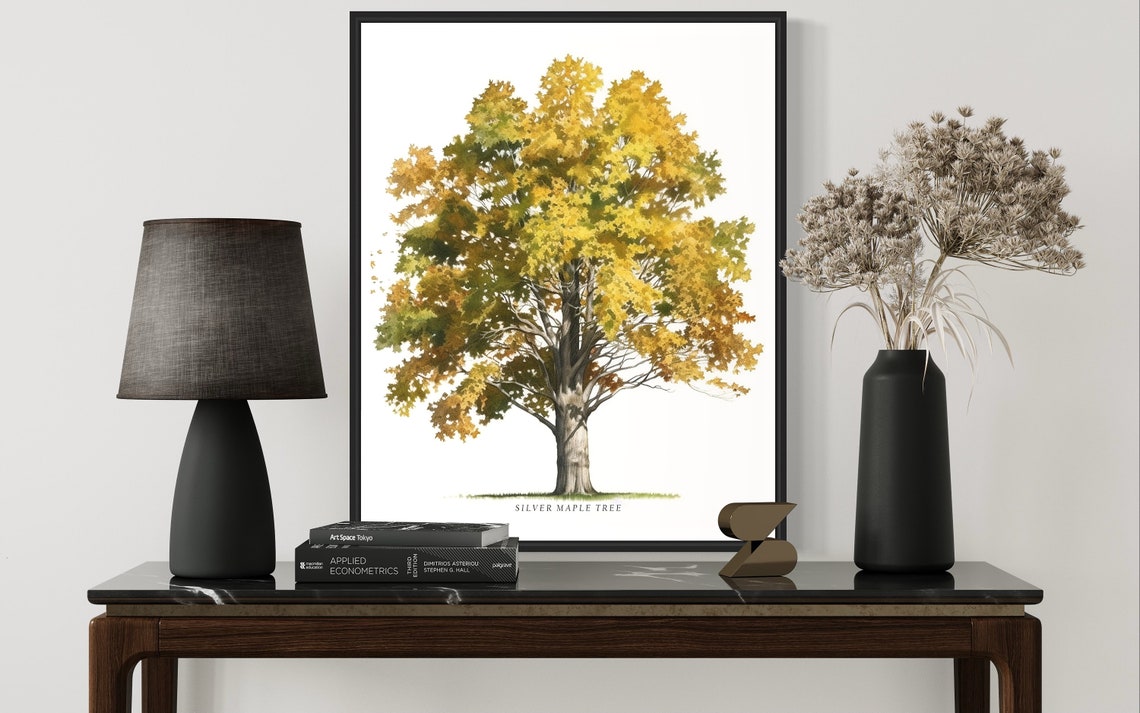 Silver Maple Tree Art Print Silver Maple Tree Wall Art Poster - Image 3