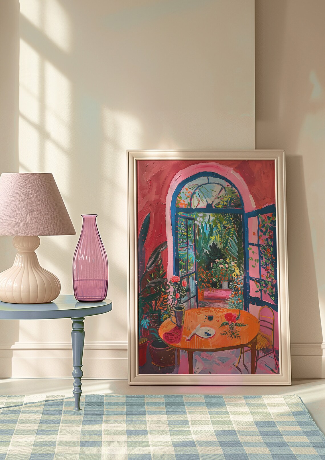 Matisse-Inspired Indoor Garden, Floral Window Art Print - Image 7