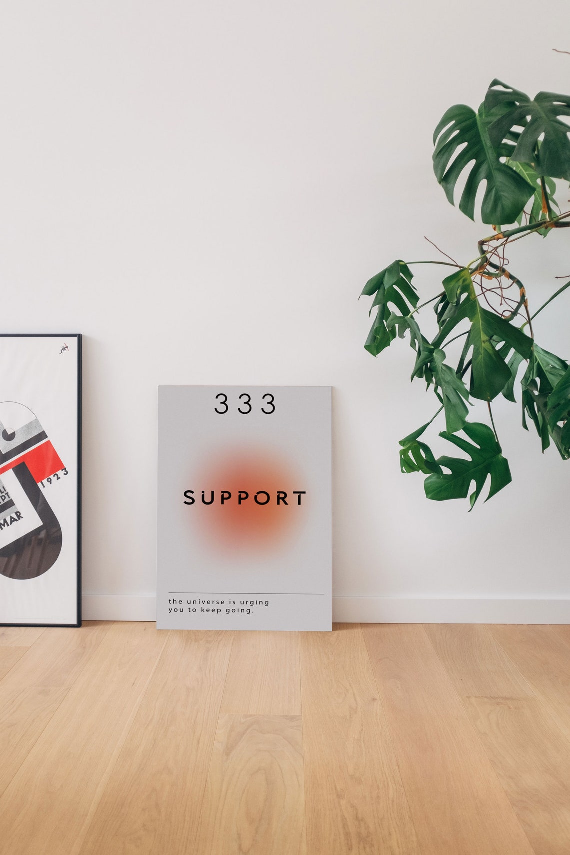 Angel Number 333 Support Minimalist Aura Spiritual Art Poster - Image 6