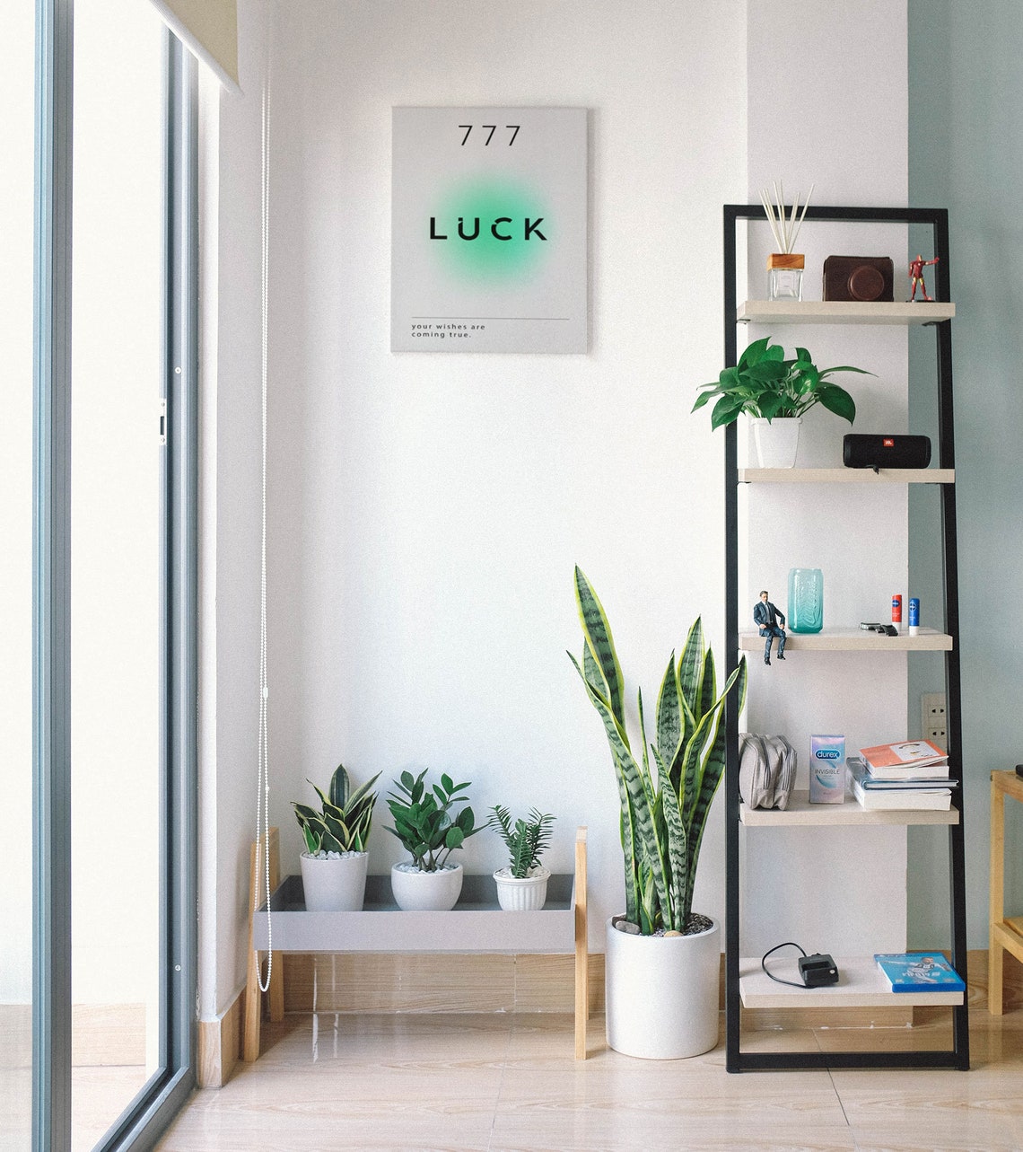Angel Number 777 Luck Minimalist Aura Spiritual Affirmation Poster - Image 8