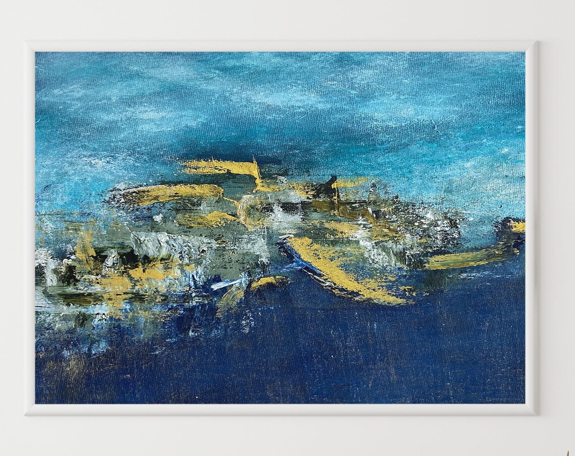 Abstract Cruise Ship Art Print, Modern Wall Decor - Image 4