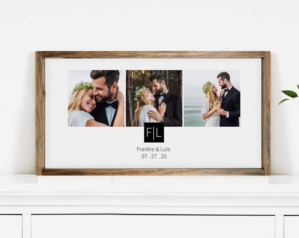 Wedding Photo Collage, Anniversary Gift