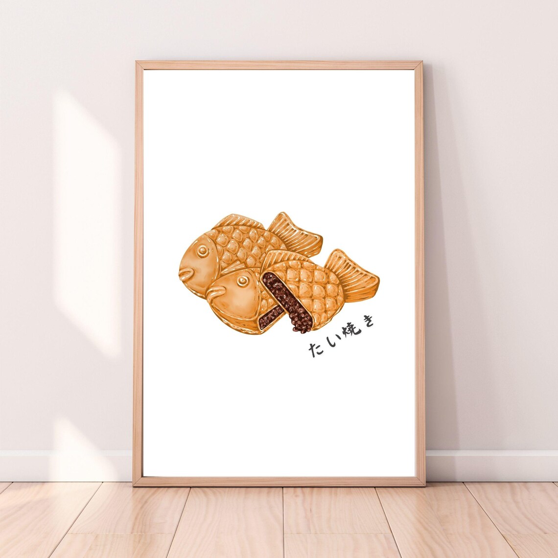 Taiyaki Japanese Fish Cake With Sweet Red Bean Filling Poster