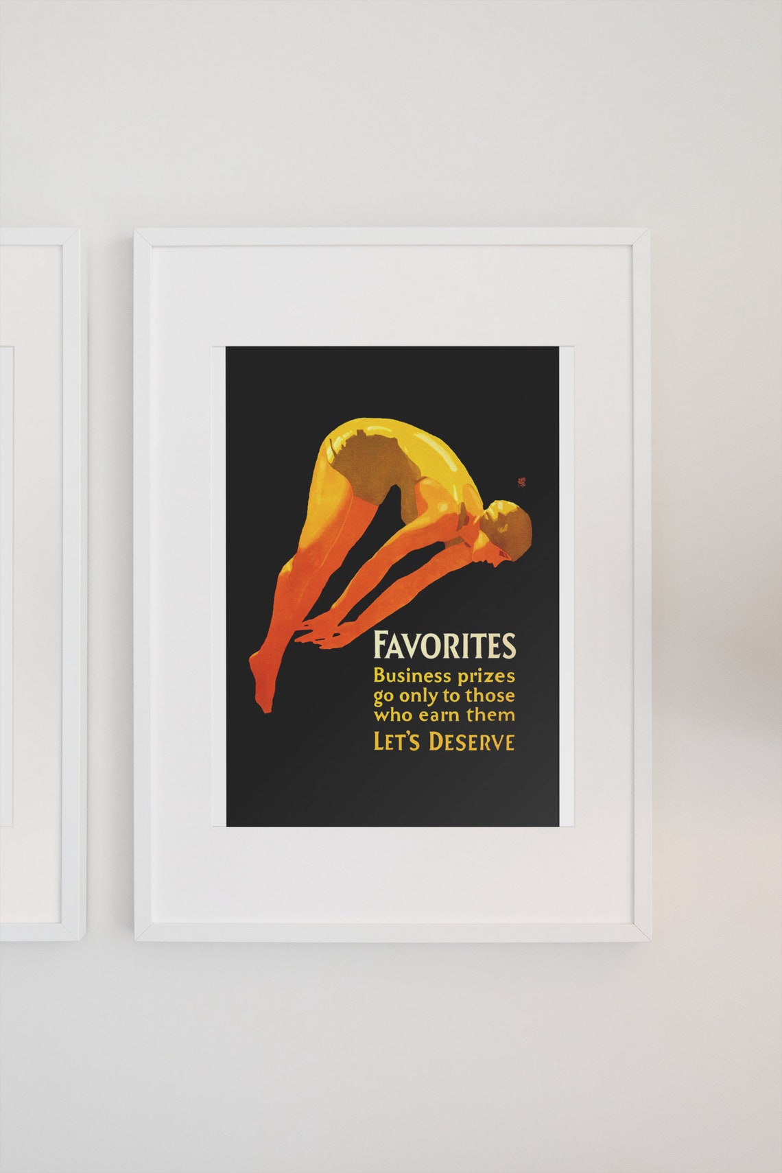 Favorites Lets Deserve Black Diver Vintage Motivational Poster - Image 3