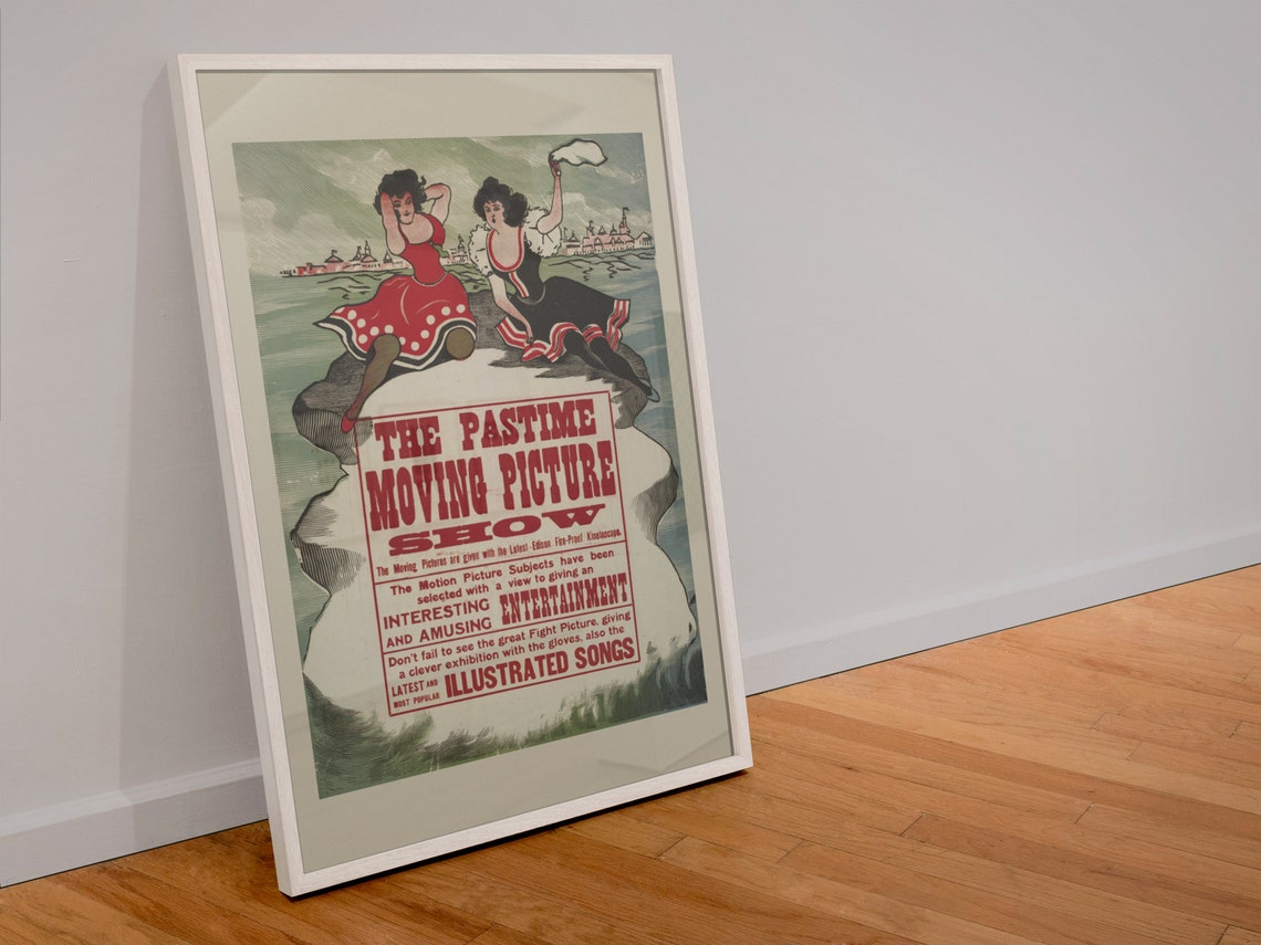 The Pastime Moving Picture Show Vintage Edison Kinetoscope Poster - Image 4