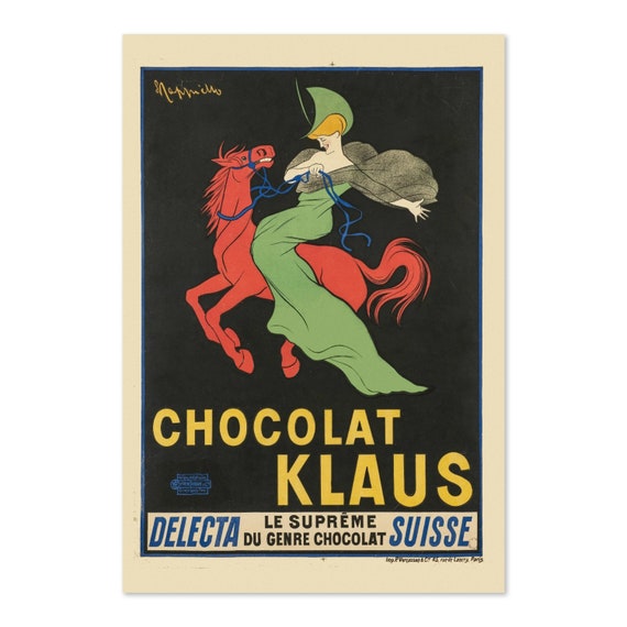 Chocolat Klaus 1903 Classic Chocolate Advertising Poster Classic Advertising Art Print For Gifts And Wall Art Dcor