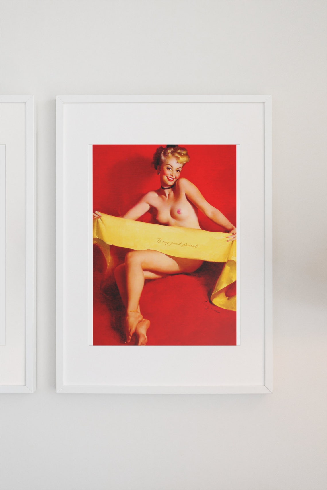 Gil Elvgren Fascinating Figure Tropical Banana Pinup Art Poster - Image 3