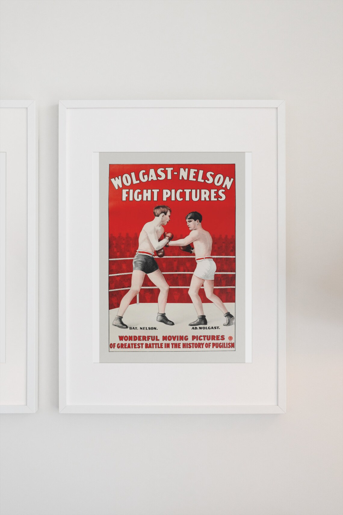 Wolgast Nelson Fight Pictures Vintage Classic Boxing Movie Poster - Image 3