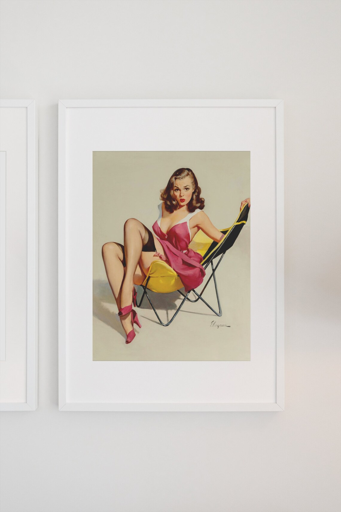 1950s Elvgren Pin-Up Poster, Retro Wall Art - Image 3