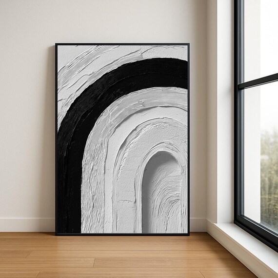 High Resolution Arch Abstract Oil Painting