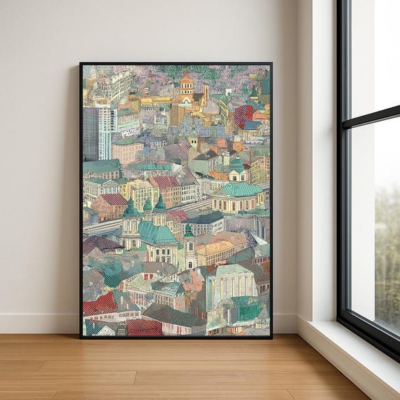 High Resolution Landmark Oil Painting