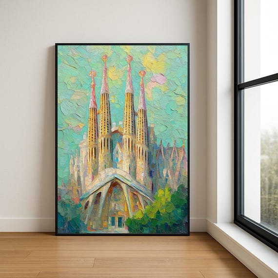High Resolution Landmark Oil Painting