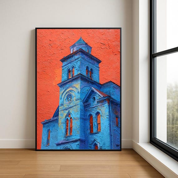 High Resolution Landmark Oil Painting