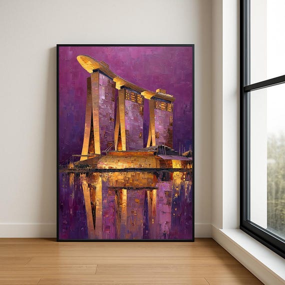 High Resolution Landmark Oil Painting