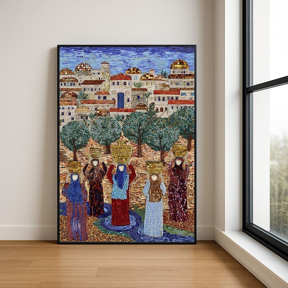 Palestine Art Print Palestinian Wall Collection Middle Eastern Decor Abstract Traditional Designs