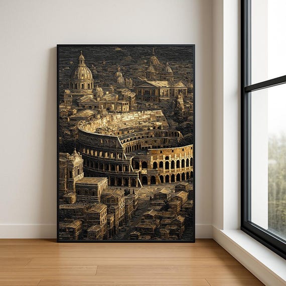 High Resolution Landmark Oil Painting