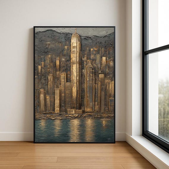 High Resolution Landmark Oil Painting
