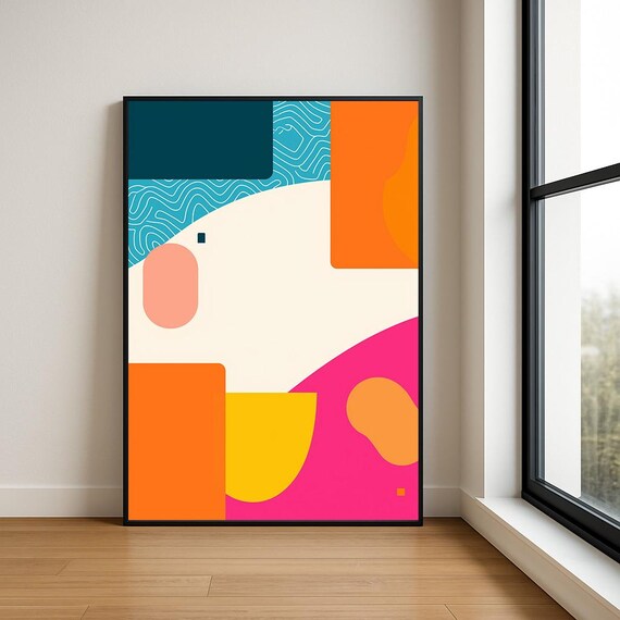 High Resolution Abstract Geometric Wall Art