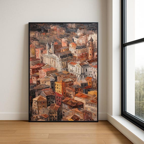 High Resolution Landmark Oil Painting