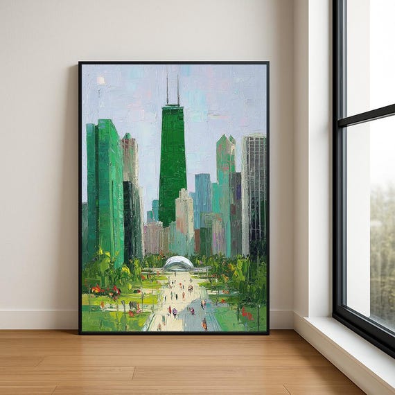 High Resolution Landmark Oil Painting