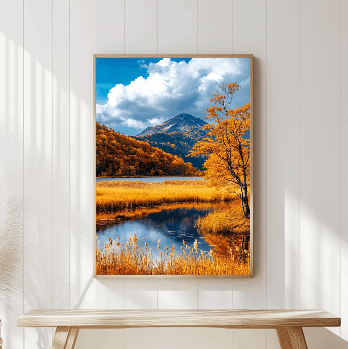Autumn Landscape, Thanksgiving Decor Art Print - Image 3