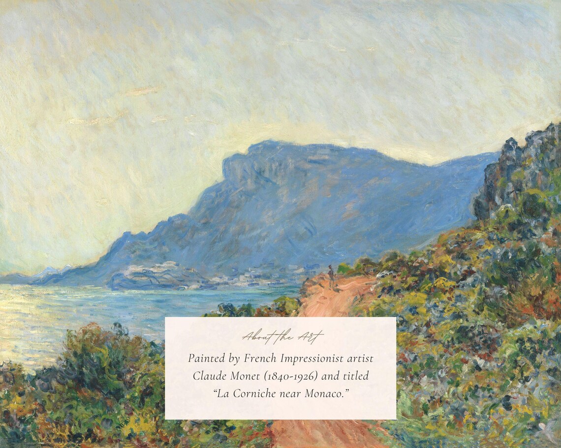 Claude Monet Landscape Art Print, Vintage Impressionist - Image 2