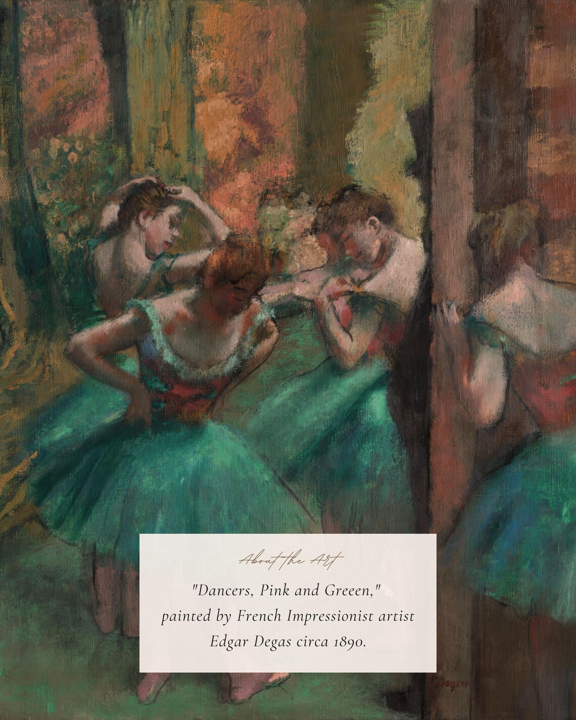 Degas Dancers Vintage Impressionist Art Print - Image 2
