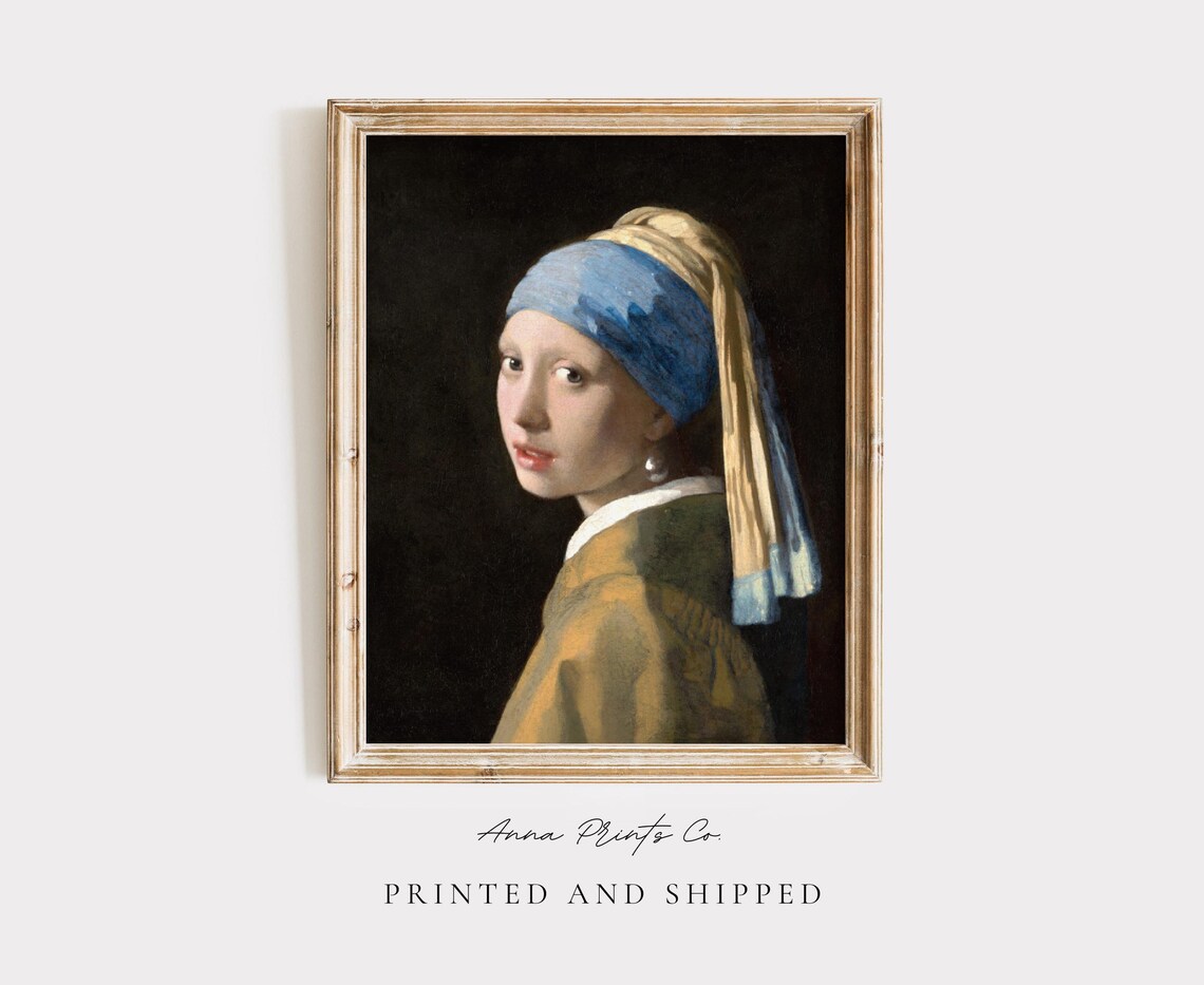 Vermeer's Girl With a Pearl Earring Art Print
