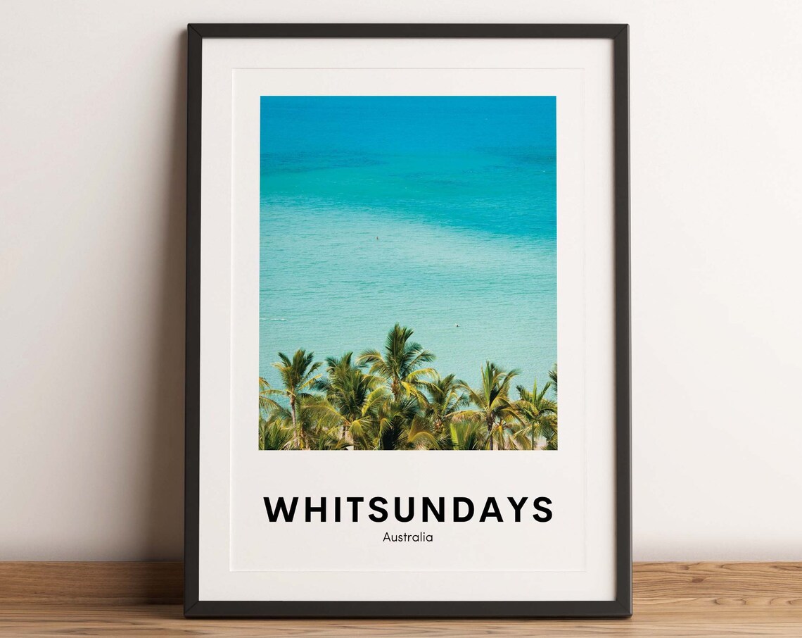 Whitsundays Art Print Whitsundays Travel Poster Whitsundays Islands Wall Art Whitsunday Islands Photography Whitsunday Islands