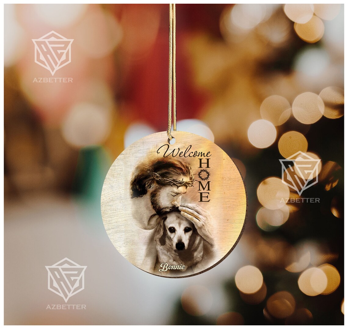 Safe in the Arms of Jesus Photo Memorial Christmas Ornament Poster - Image 2