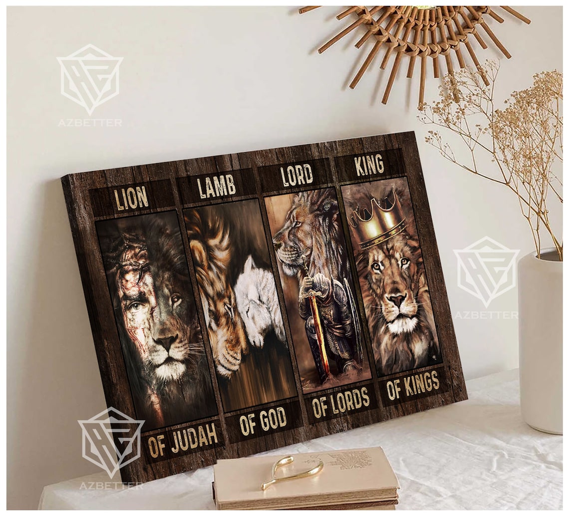 Lion of Judah Lamb of God Lord of Lords King of Kings Panels Poster - Image 5