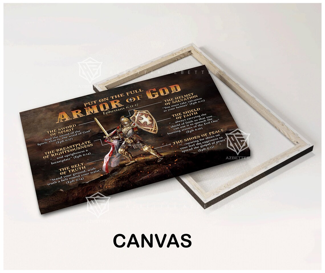 Knight Armor Of God Ephesians Sword Shield Warrior Art Poster - Image 4