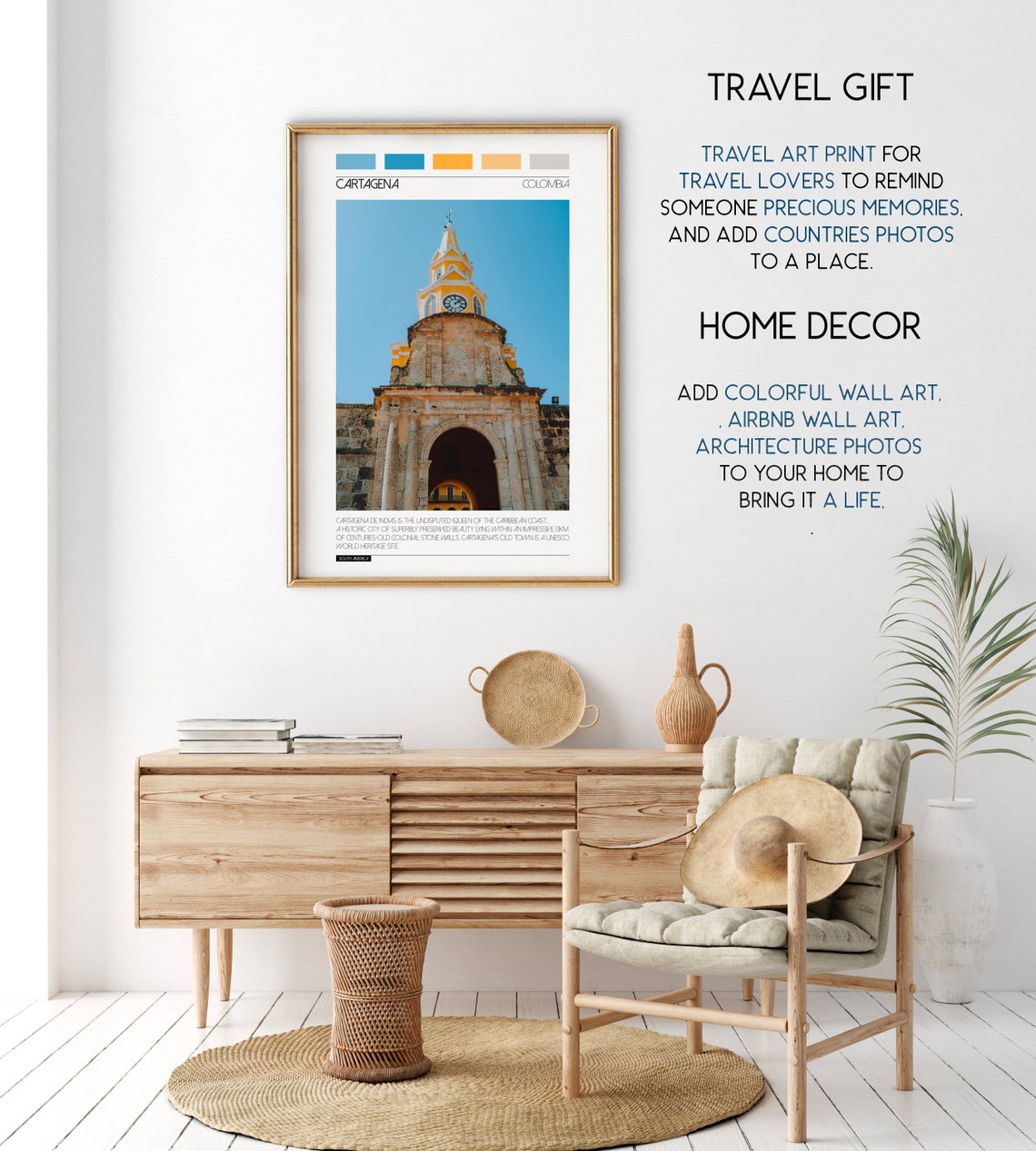 Cartagena Travel Print Cartagena Photography Colombia Travel Gift Colombia Wall Decor Cartagena Art Print Downloads - Image 2