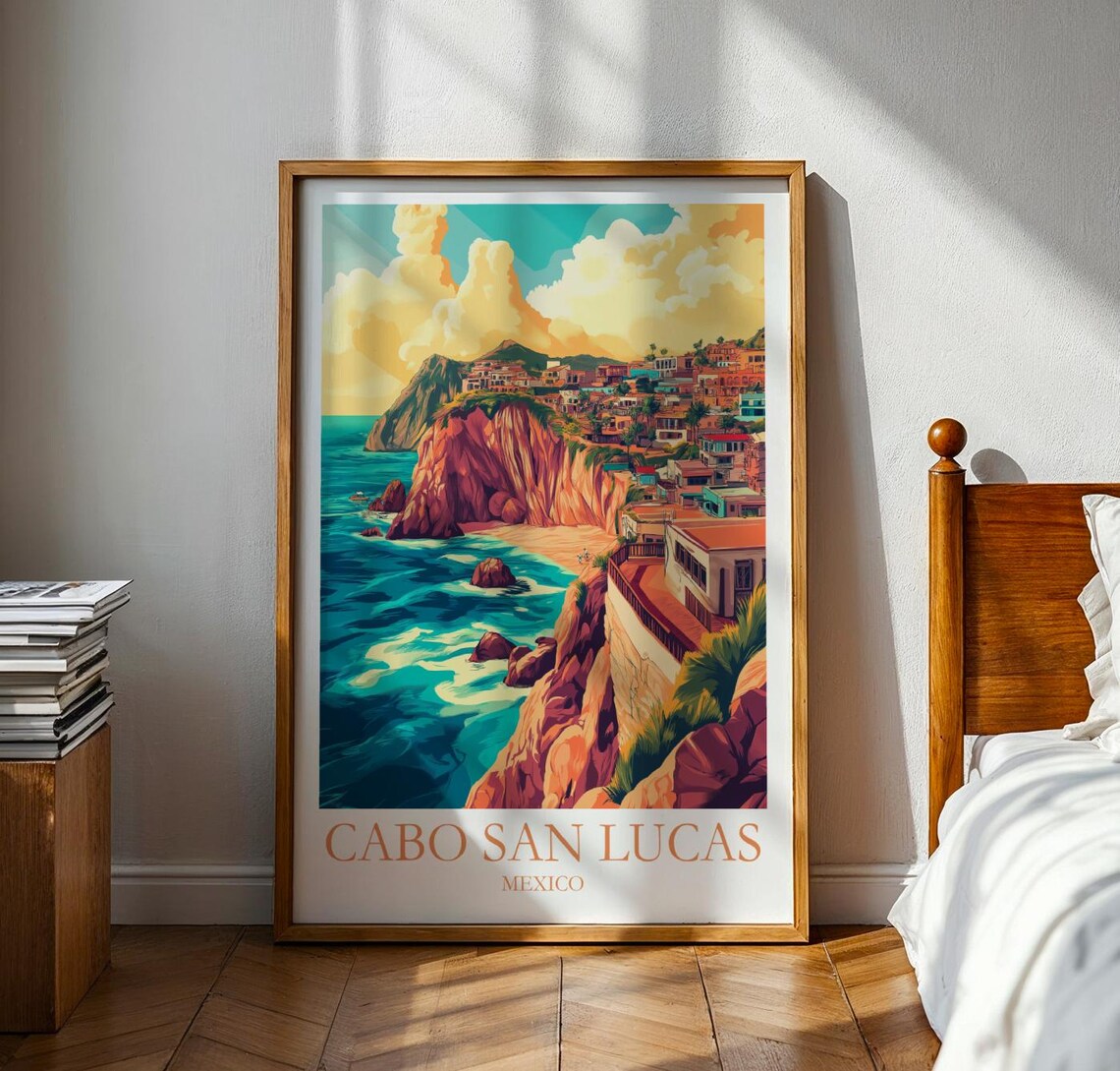 Cabo San Lucas Poster Mexico Print Travel Art Set