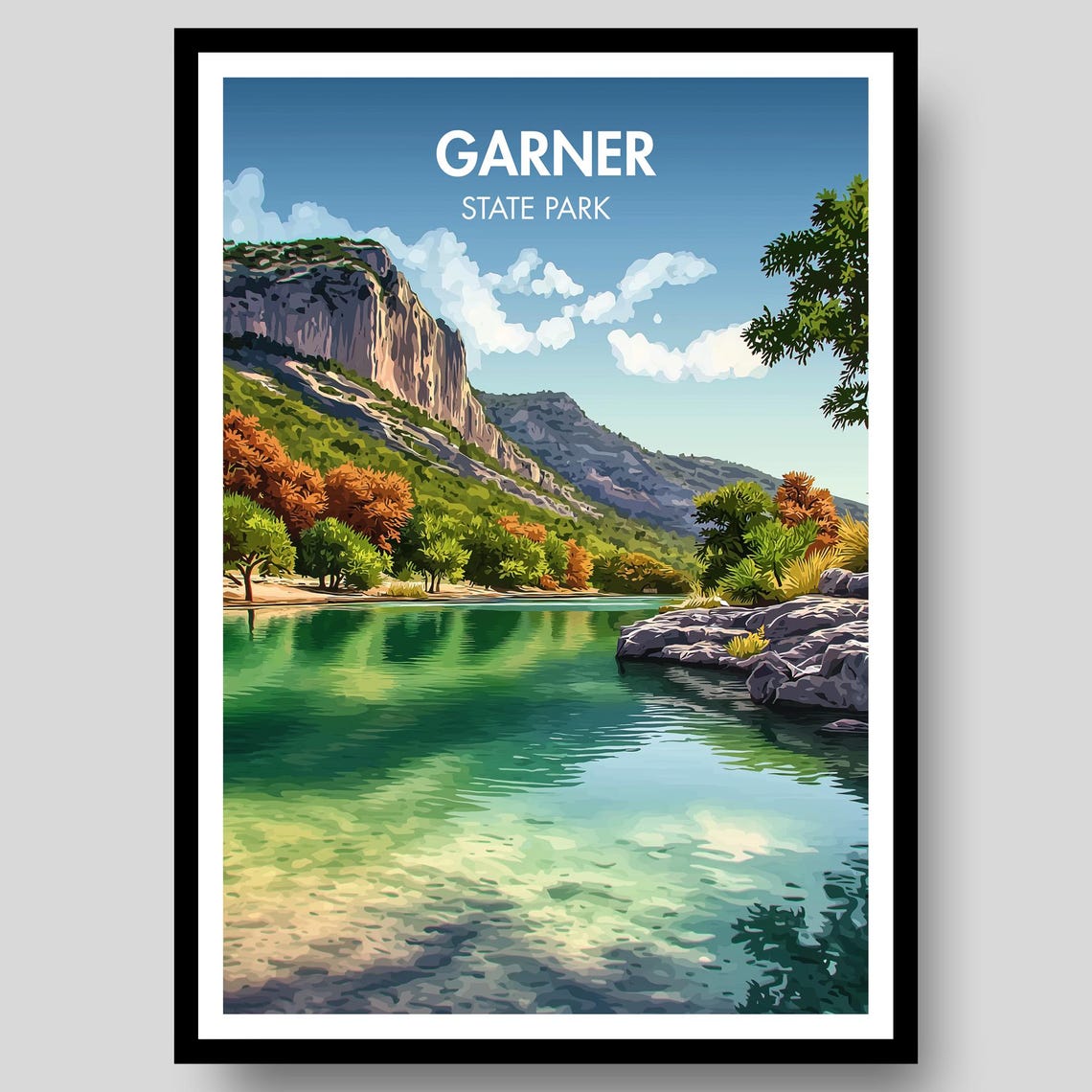 Garner State Park Poster Print, Texas