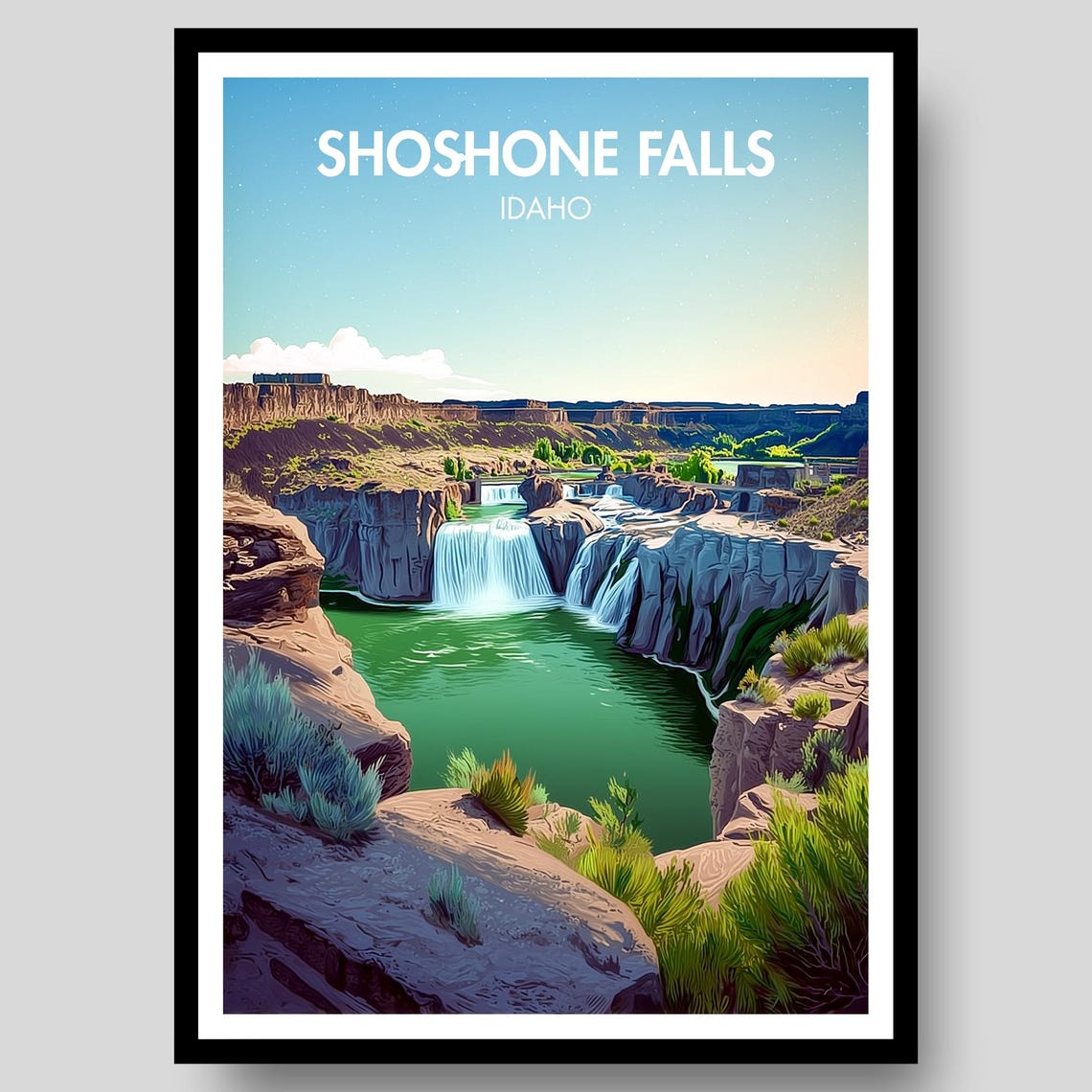 Shoshone Falls Idaho Poster Print