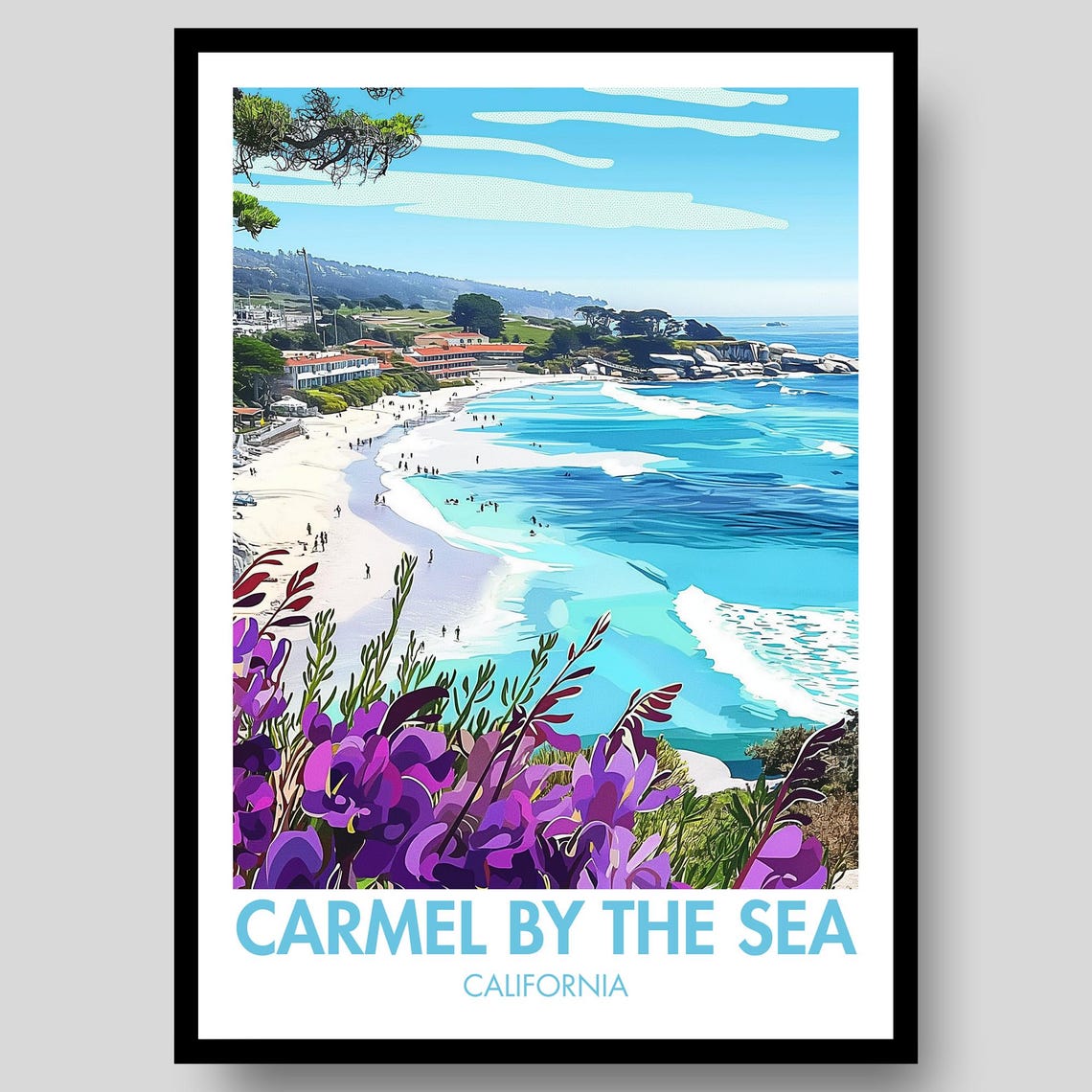 Carmel By The Sea Poster Print