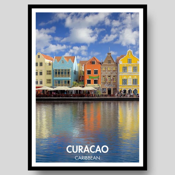 Curacao Poster Caribbean Wall Art Print Gift