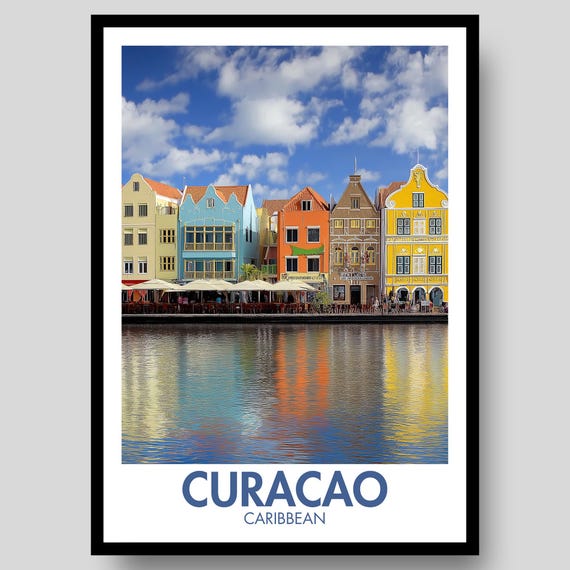 Curacao Poster Caribbean Wall Art Print Gift