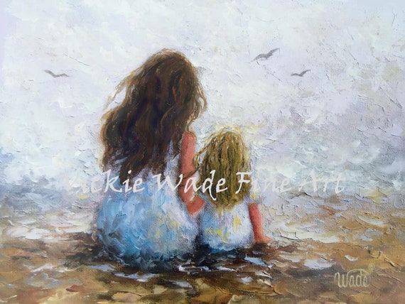 Mother Daughter Art Print, Mothers Day Gift