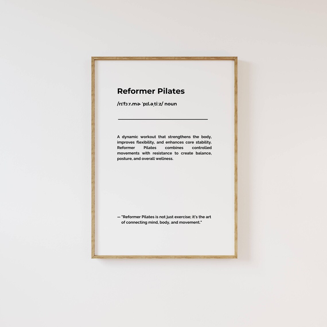 Reformer Pilates Poster, Wellness Studio Art Print - Image 2