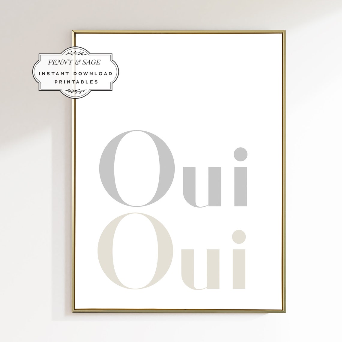Oui Oui French Quote Bathroom Wall Art Funny Bathroom Art Bathroom Sign New Home Decor Above Toilet Print Toilet Typography Art - Image 2