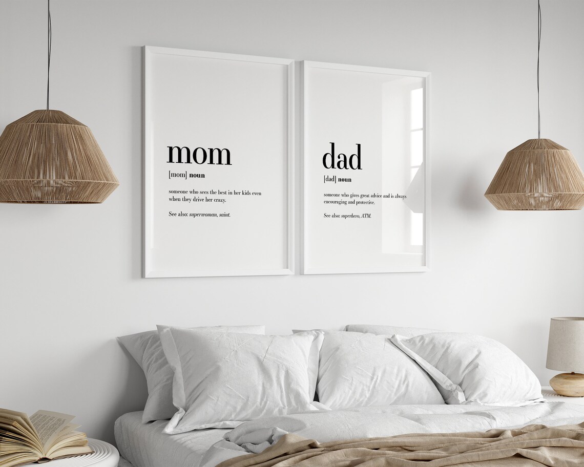 Mom Definition Sign Funny Mom Gift Art Print