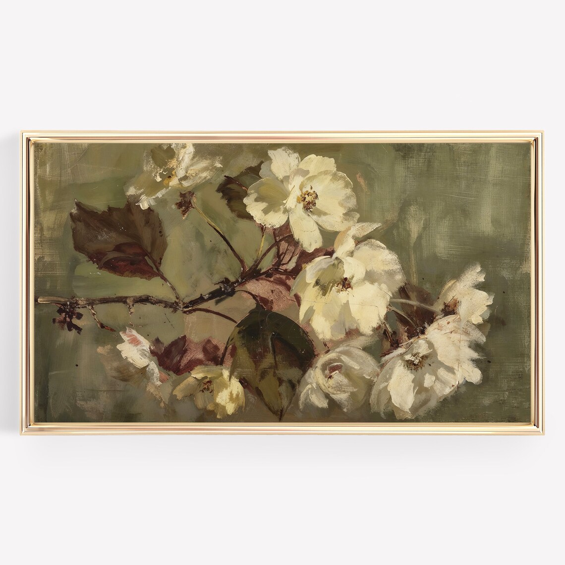 Spring Flowers Vintage Holiday Art Print